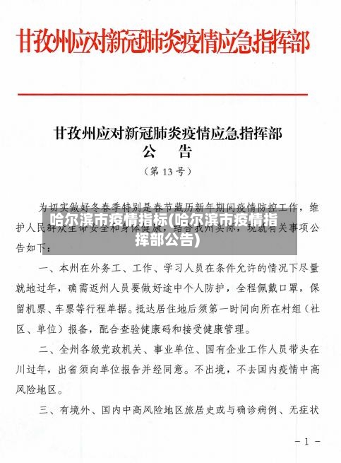哈尔滨市疫情指标(哈尔滨市疫情指挥部公告)-第1张图片
