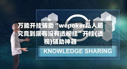 万能开挂辅助“wepoker私人局究竟到底有没有透视挂”开挂(透视)辅助神器-第1张图片