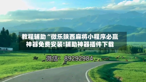 教程辅助“微乐陕西麻将小程序必赢神器免费安装!辅助神器插件下载-第3张图片