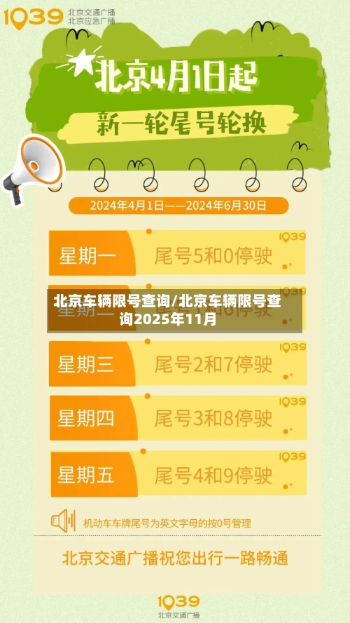 北京车辆限号查询/北京车辆限号查询2025年11月-第3张图片