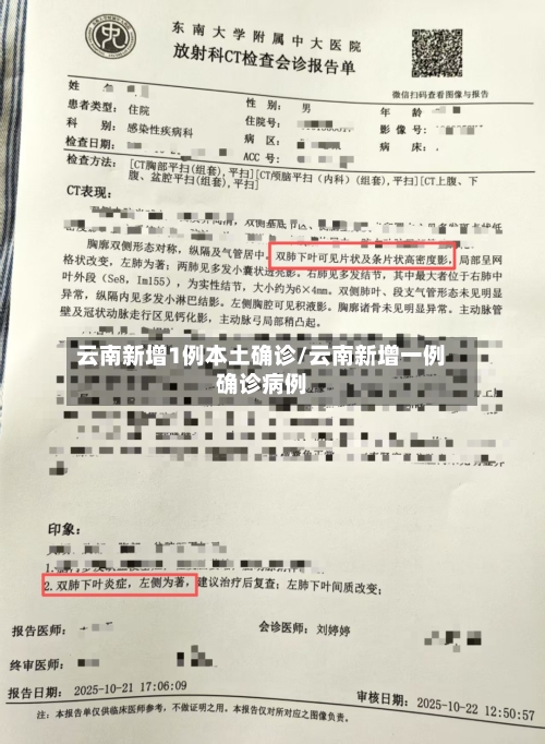 云南新增1例本土确诊/云南新增一例确诊病例-第1张图片