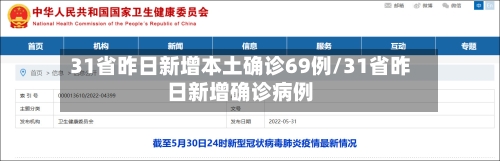 31省昨日新增本土确诊69例/31省昨日新增确诊病例-第1张图片