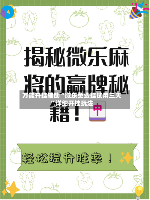 万能开挂辅助“微乐免费挂试用三天”详细开挂玩法-第3张图片
