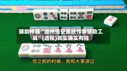 辅助神器“德州悟空系统作弊辅助工具”(透视)其实确实有挂-第3张图片