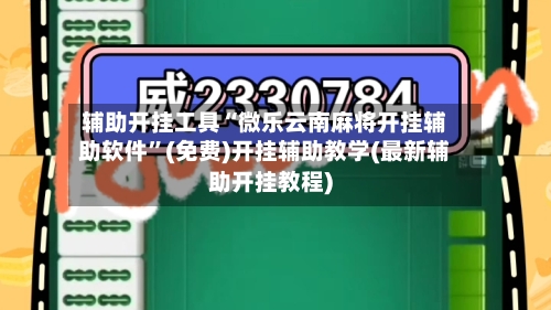 辅助开挂工具“微乐云南麻将开挂辅助软件”(免费)开挂辅助教学(最新辅助开挂教程)-第1张图片