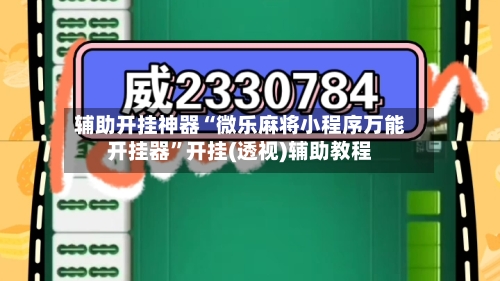 辅助开挂神器“微乐麻将小程序万能开挂器”开挂(透视)辅助教程-第2张图片