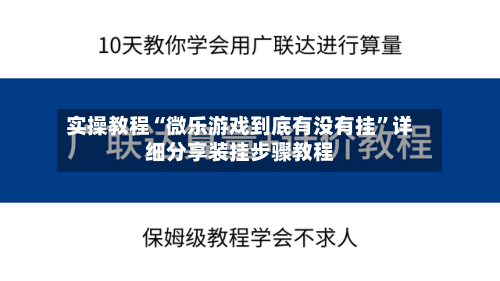 实操教程“微乐游戏到底有没有挂”详细分享装挂步骤教程-第2张图片