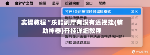 实操教程“乐酷副厅有没有透视挂(辅助神器)开挂详细教程-第3张图片