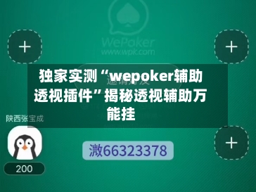 独家实测“wepoker辅助透视插件	”揭秘透视辅助万能挂-第1张图片