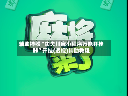 辅助神器“功夫川麻小程序万能开挂器	”开挂(透视)辅助教程-第2张图片