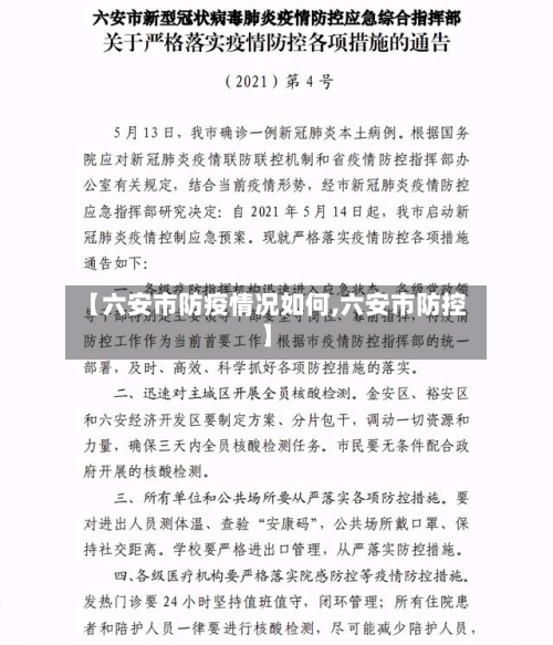 【六安市防疫情况如何,六安市防控】-第2张图片