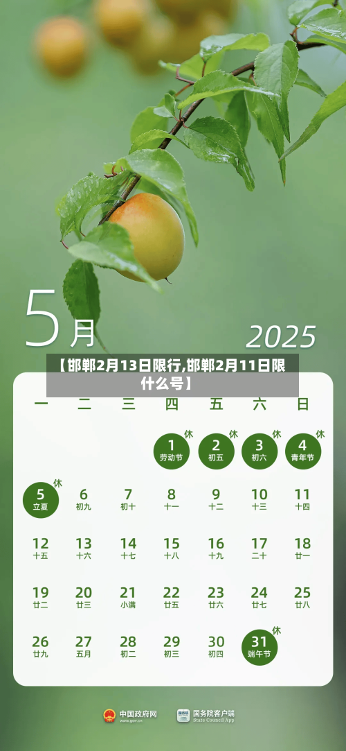 【邯郸2月13日限行,邯郸2月11日限什么号】-第1张图片