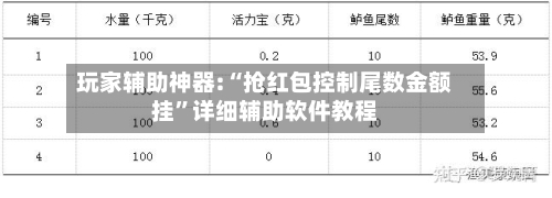 玩家辅助神器:“抢红包控制尾数金额挂”详细辅助软件教程-第2张图片