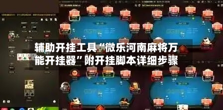 辅助开挂工具“微乐河南麻将万能开挂器”附开挂脚本详细步骤-第2张图片