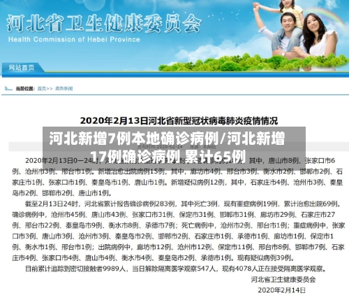 河北新增7例本地确诊病例/河北新增17例确诊病例 累计65例-第2张图片