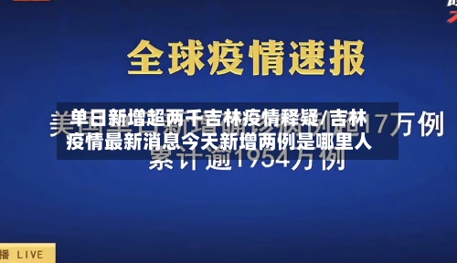 单日新增超两千吉林疫情释疑/吉林疫情最新消息今天新增两例是哪里人-第1张图片