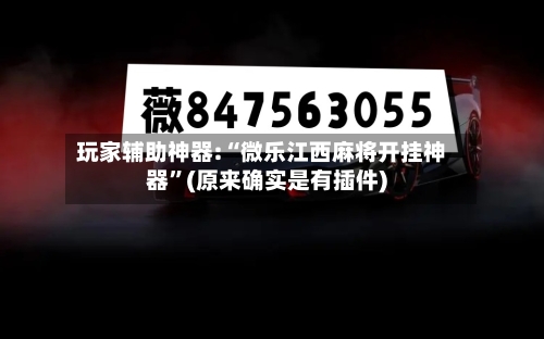 玩家辅助神器:“微乐江西麻将开挂神器”(原来确实是有插件)-第3张图片