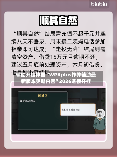 辅助开挂神器“WPKplus作弊辅助最新版本更新内容”2026透视开挂-第1张图片
