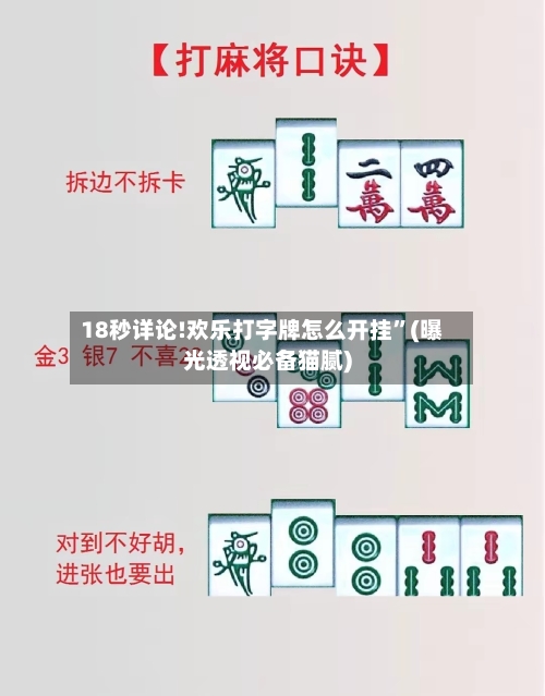 18秒详论!欢乐打字牌怎么开挂”(曝光透视必备猫腻)-第1张图片