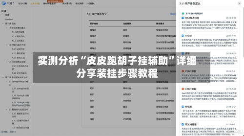 实测分析“皮皮跑胡子挂辅助”详细分享装挂步骤教程-第1张图片