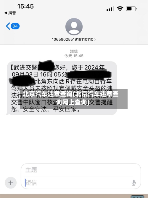 北京汽车违章查询(北京汽车违章查询网上查询)-第2张图片