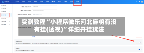 实测教程“小程序微乐河北麻将有没有挂(透视)”详细开挂玩法-第1张图片
