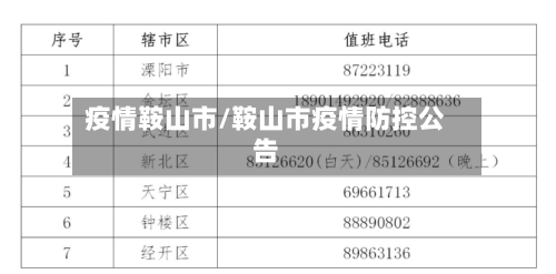疫情鞍山市/鞍山市疫情防控公告-第2张图片