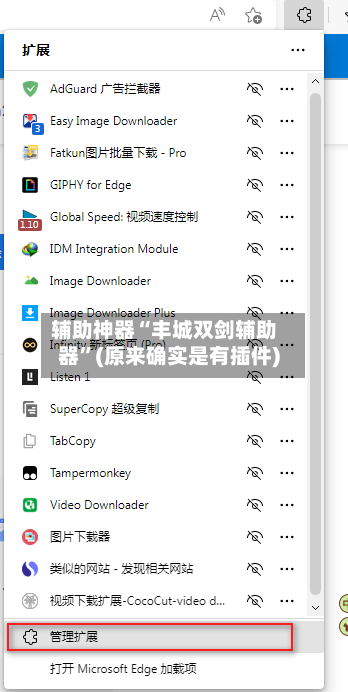 辅助神器“丰城双剑辅助器”(原来确实是有插件)-第1张图片