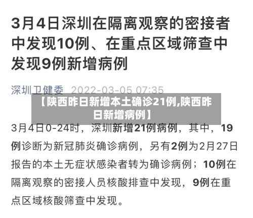【陕西昨日新增本土确诊21例,陕西昨日新增病例】-第2张图片