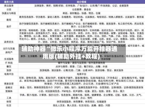 辅助神器“微乐小程序万能开挂器通用版(辅助外挂+教程)-第1张图片
