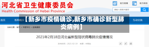 【新乡市疫情确诊,新乡市确诊新型肺炎病例】-第2张图片