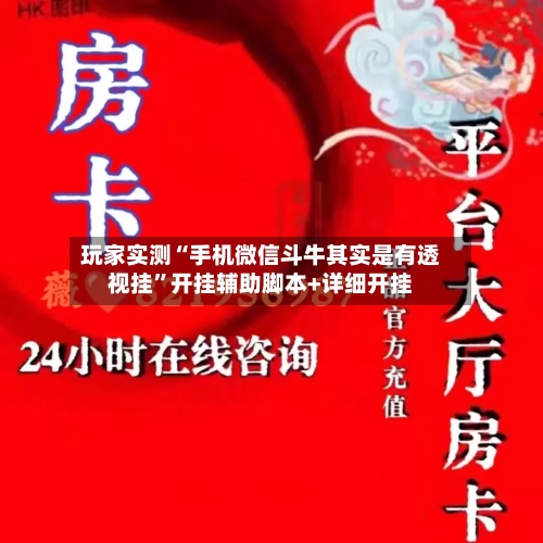 玩家实测“手机微信斗牛其实是有透视挂”开挂辅助脚本+详细开挂-第3张图片