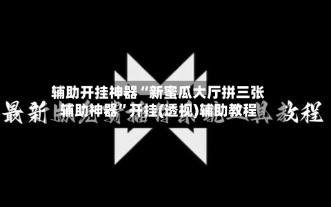 辅助开挂神器“新蜜瓜大厅拼三张辅助神器	”开挂(透视)辅助教程-第1张图片