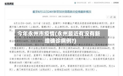 今年永州市疫情(永州最近有没有新增确诊病例?)-第2张图片