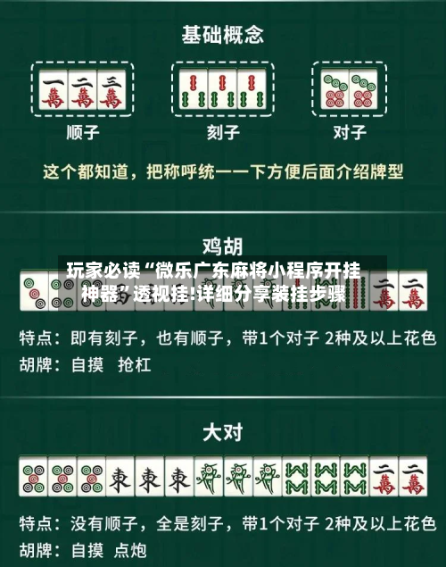 玩家必读“微乐广东麻将小程序开挂神器	”透视挂!详细分享装挂步骤-第1张图片