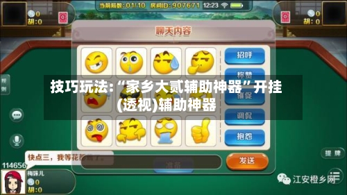 技巧玩法:“家乡大贰辅助神器”开挂(透视)辅助神器-第1张图片