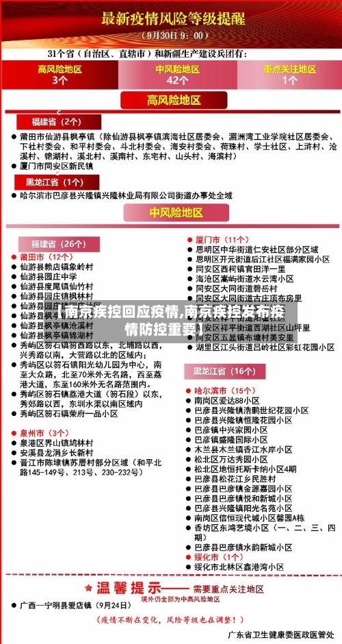 【南京疾控回应疫情,南京疾控发布疫情防控重要】-第3张图片