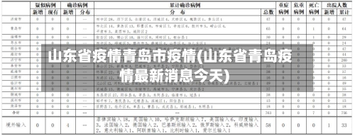 山东省疫情青岛市疫情(山东省青岛疫情最新消息今天)-第2张图片