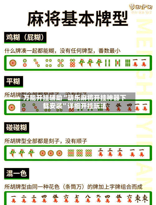 万能开挂辅助“胡乐麻将开挂神器下载安装”详细开挂玩法-第1张图片