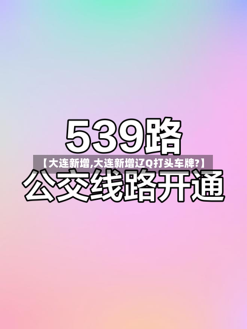 【大连新增,大连新增辽Q打头车牌?】-第1张图片