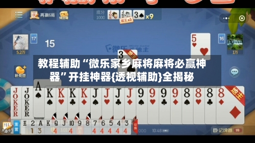教程辅助“微乐家乡麻将麻将必赢神器”开挂神器{透视辅助}全揭秘-第1张图片