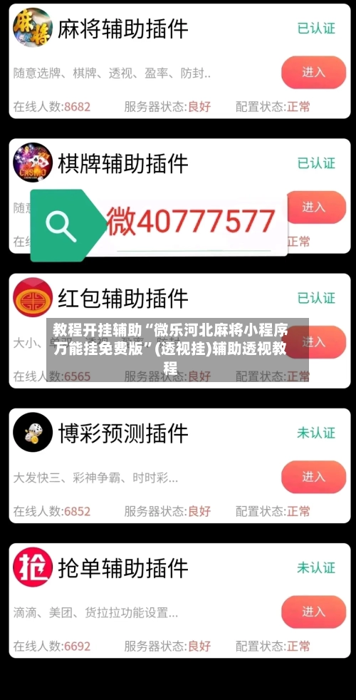 教程开挂辅助“微乐河北麻将小程序万能挂免费版”(透视挂)辅助透视教程-第2张图片