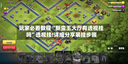 玩家必看教程“新蛮王大厅有透视挂吗	”透视挂!详细分享装挂步骤-第1张图片
