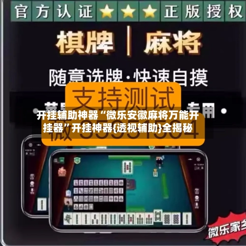 开挂辅助神器“微乐安徽麻将万能开挂器”开挂神器{透视辅助}全揭秘-第2张图片