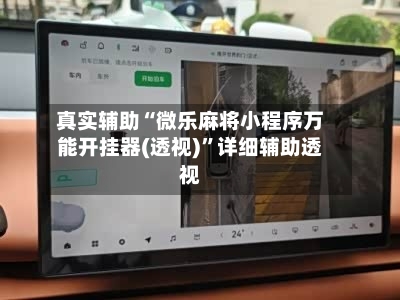 真实辅助“微乐麻将小程序万能开挂器(透视)”详细辅助透视-第1张图片