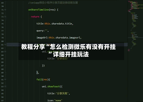 教程分享“怎么检测微乐有没有开挂	”详细开挂玩法-第3张图片