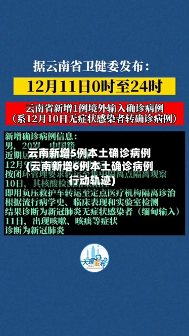 云南新增5例本土确诊病例(云南新增6例本土确诊病例行动轨迹)-第1张图片