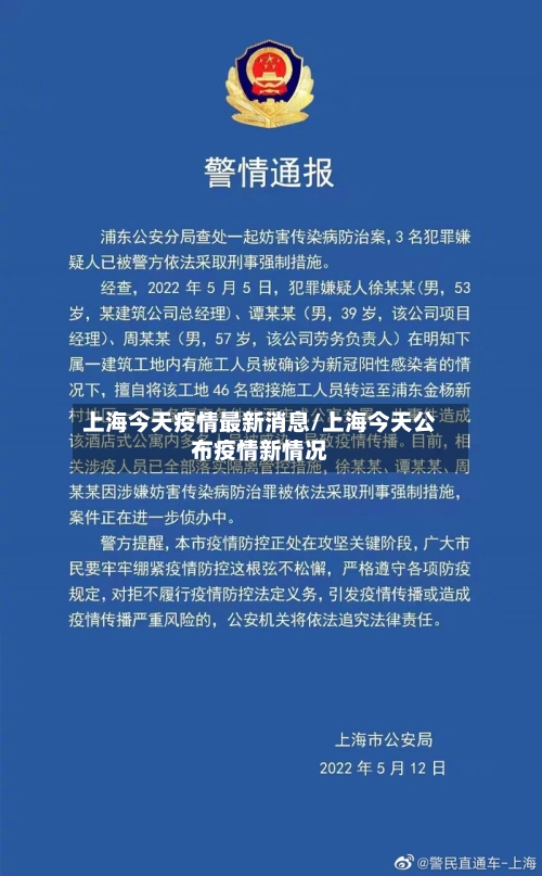 上海今天疫情最新消息/上海今天公布疫情新情况-第1张图片