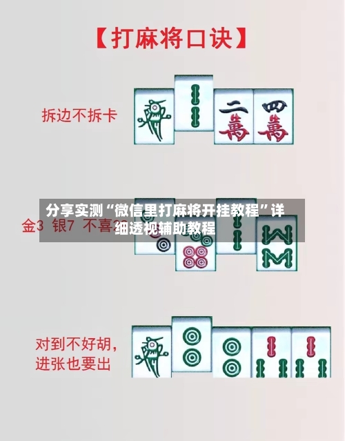 分享实测“微信里打麻将开挂教程”详细透视辅助教程-第3张图片
