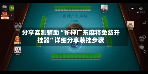 分享实测辅助“雀神广东麻将免费开挂器	”详细分享装挂步骤-第3张图片